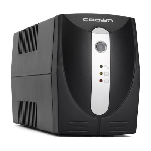 Источник бесперебойного питания Crown CMU-650X (600ВА/300 Вт; Off-Line; 1хEuro+1хIEC-320 резервным п